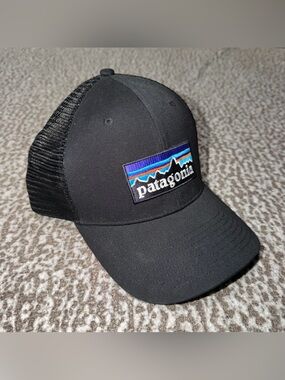 Patagonia Black Cap with Multicolor Mountain Patch